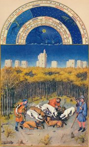 Aralık - Château de Vincennes, 15. yüzyıl, 1939. by Paul Limbourg
