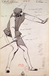 Costume design for an Acrobat in 