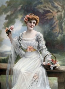 Fransız komedyen Melle Sylvie, Paris, fotoğraf: Paul Nadar, Fransız "Le Theatre" gazetesinden, 11 Mart by Paul Nadar