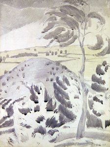 Tepe ve Ağaç by Paul Nash