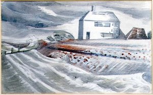 Deniz kenarındaki ev, Dymchurch, Kent by Paul Nash