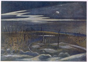 Meadow with Copse, İngiliz Sanatçılardan Cephe, Batı Cephesinin Devamı, Üçüncü Bölüm, Paul Nash by Paul Nash