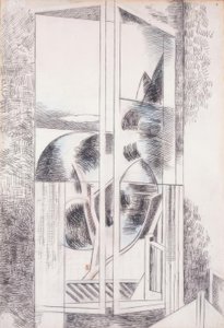 Riviera Pencere Soyut by Paul Nash