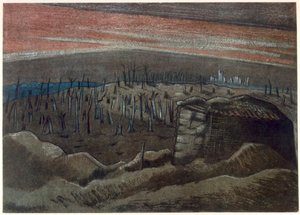 Sanctuary Wood, Cephedeki İngiliz Sanatçılardan, Batı Cephesinin Devamı, Üçüncü Kısım, Paul Nash by Paul Nash