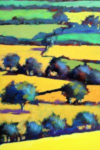 Beyaz yapraklı meşe yakın 6 (gemide akrilik) by Paul Powis