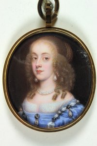 A Lady (parşömen üzerine suluboya) by Paul Prieur