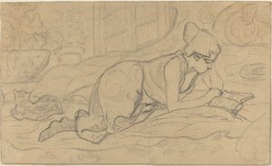 "Yalan Okuyucu" Çalışması by Paul Elie Ranson