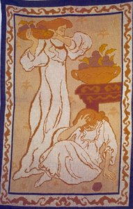 Beyaz Goblenli Kadınlar Paul Ranson (1864-1909) 20. yüzyıl Paris, belediye modern sanat müzesi by Paul Elie Ranson
