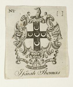 Isaiah Thomas (1749-1831), c. 1765-1770 (kağıt üzerine gravür) by Paul Revere