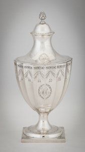 Şeker Urn, c.1795 (gümüş) by Paul Revere