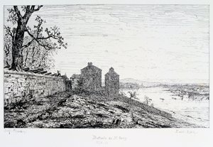 St Ouen Bataryası, Paris Kuşatması, 1870-1871 by Paul Roux