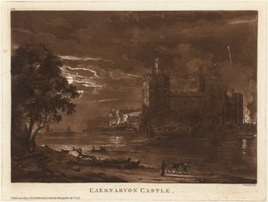Caernarvon Kalesi (Gece) by Paul Sandby