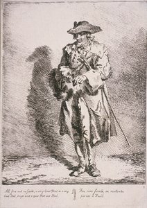 Çakmaktaşı ve çelik satıcısı, Cries of London, 1760 by Paul Sandby