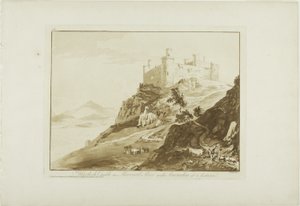 Uzakta Snowdon ile Merioneth Shire