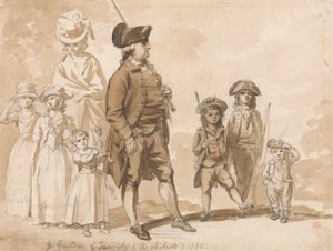 James Gandon ve Ailesi by Paul Sandby
