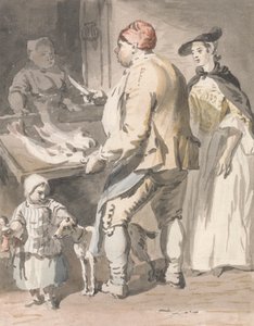 London Cries: Bir Balık Satıcısı by Paul Sandby