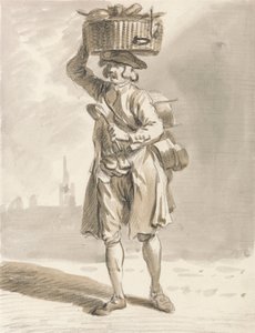Londra Ağlıyor: Sepetli Bir Adam (Tencere Tava Satan Adam) by Paul Sandby