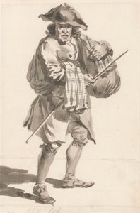 Londra Ağlıyor: Paketli Bir Adam, Eski Giysiler by Paul Sandby