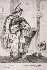 Uskumru satıcısı, Cries of London, 1760 by Paul Sandby