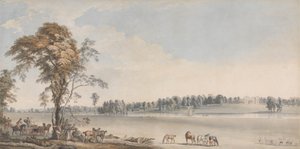 Northamptonshire, Whittlebury Ormanı'ndaki Wakefield Lodge'un Kuzey Batı Görünümü by Paul Sandby