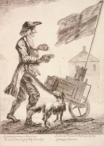 Puding satıcısı, Cries of London, 1760 by Paul Sandby