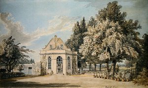 Rackett Lodge, Wandsworth (kağıt üzerine kurşun kalem üzerine sulu boya) by Paul Sandby
