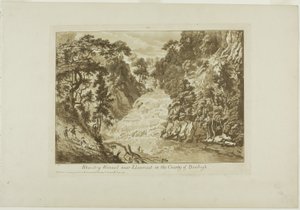 Denbigh Ülkesinde Llanrwst yakınlarındaki mutlaka görülmesi gereken Wennel by Paul Sandby