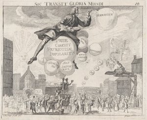 Böylece Dünyanın Zaferi geçer, ca. 1762., yakl. 1762 by Paul Sandwich