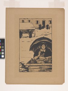 Sokak Satıcısı (renkli litografi) by Paul Sérusier