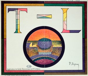 Charles Henry'nin 'Cercle Chromatique' uygulaması, 1889 by Paul Signac