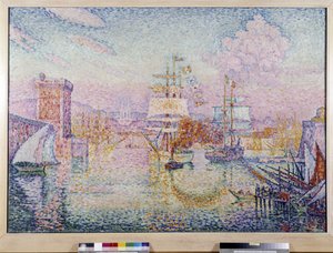 Marsilya limanına giriş. Paul Signac