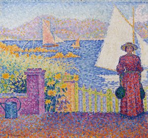 Kapı Saint Tropez. by Paul Signac