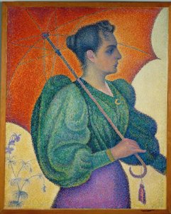 Şemsiyeli kadın by Paul Signac
