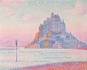 Mont Saint-Michel, Batan Güneş by Paul Signac
