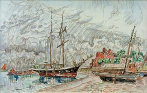 P. Signac / Marine a Loquivy by Paul Signac