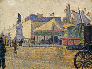 Place de Clichy, 1887 by Paul Signac