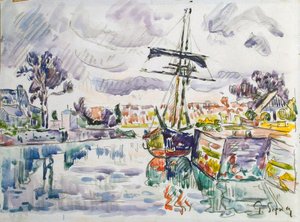 İskelede Yelkenli, 1920