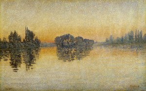 Gün Batımı, Herblay by Paul Signac