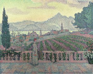 Terasta Kadın, 1898 by Paul Signac