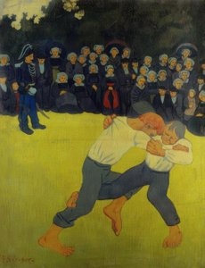 breton güreşi by Paul Sérusier