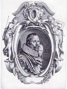 Simon de Passe (1595-1647) 1622 tarafından oyulmuş Otoportre (gravür) by Paul van (after) Somer