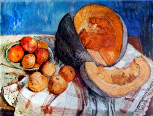 Kavunlu natürmort 1905 (resim) by Paula Modersohn-Becker