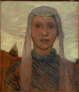 peçeli kız by Paula Modersohn Becker