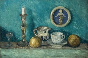 Della Robbia Putto ile Natürmort, c. 1905. by Paula Modersohn Becker
