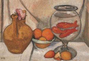 Akvaryum ile natürmort. 1906 by Paula Modersohn Becker
