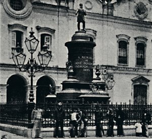 Jose Bonifacio heykeli. Uzunluğu St. Francis, 1895