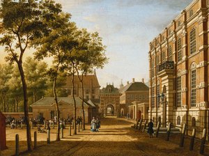 Lahey: Mauritspoort ve Plein Karşısında Görülen Binnenhof, 1773