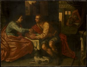 Esav Doğuştan Hakkını Satıyor (Yaratılış 27:1-29) by Paulus Moreelse (copy after)
