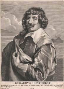 Gerardus Honthorst, Kont Başlıca İnsan Figürleri Ressamı by Paulus Pontius