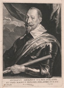 Gustavus Adolphus DGRex Svec.Goth; ve Vand, Büyük Prens, Finlandiya Dükü vb. by Paulus Pontius